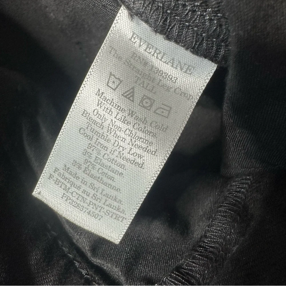 Everlane Black Utility Straight-Leg Crop Pants Size 6 Long / Tall - Picture 9 of 9